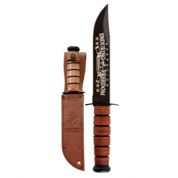 Ka-Bar OEF Afghanistan USMC Engraved Knife - Fixed Blade - Kabar Knives